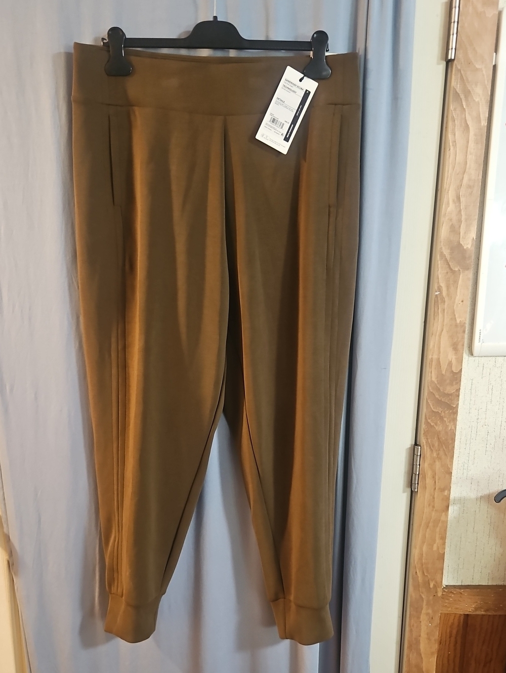CALIA Women's Sandwash Scuba Jogger: Dark Khaki Olive: New With Tags: Size XL
